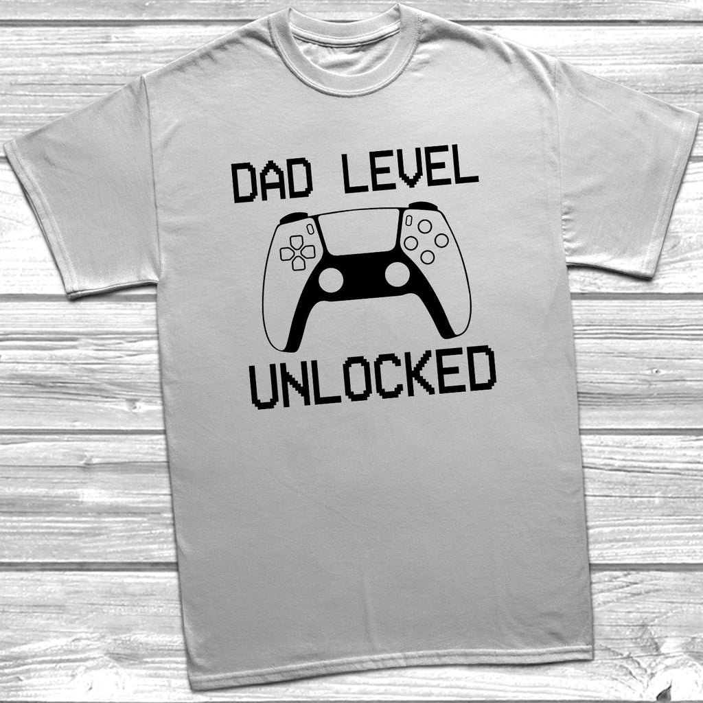 Get trendy with Dad Level Unlocked (PS) T-Shirt - T-Shirt available at DizzyKitten. Grab yours for £10.45 today!