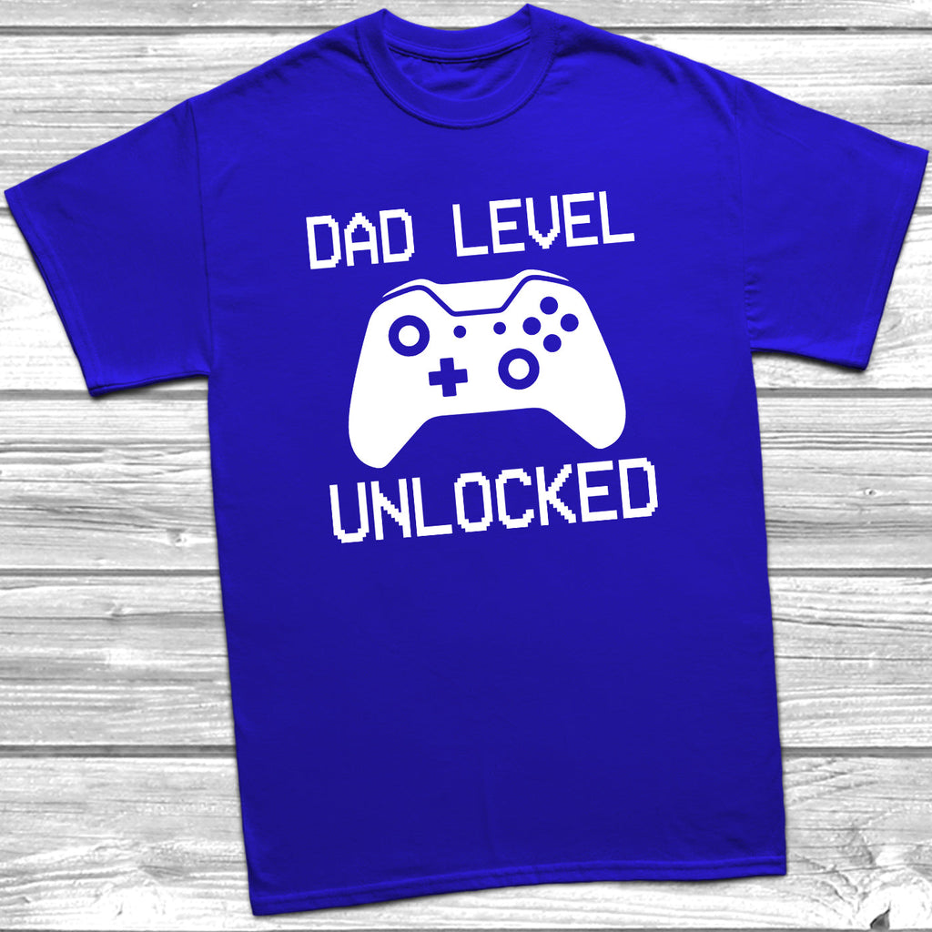 Get trendy with Dad Level Unlocked (XB) T-Shirt - T-Shirt available at DizzyKitten. Grab yours for £10.45 today!