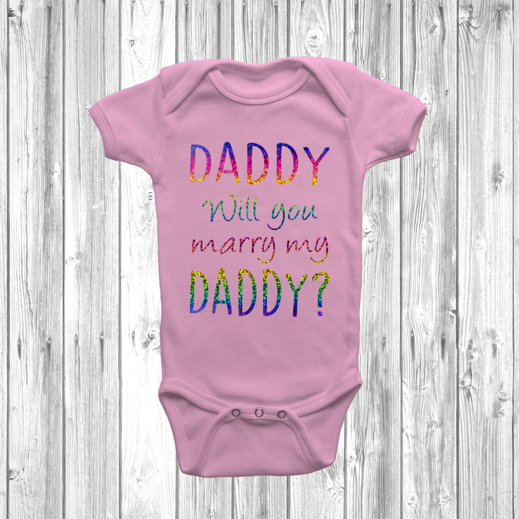 Get trendy with Daddy Will You Marry My Daddy Baby Grow - Baby Grow available at DizzyKitten. Grab yours for £8.95 today!