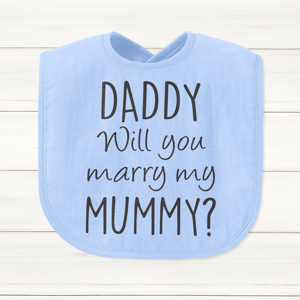 Get trendy with Daddy Will You Marry My Mummy? Baby Bib - Baby Grow available at DizzyKitten. Grab yours for £5.99 today!