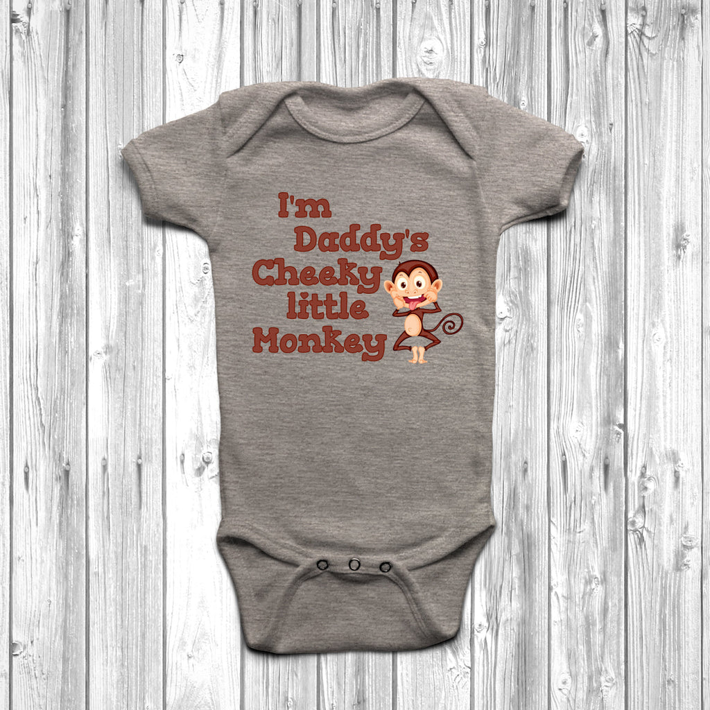 Get trendy with I'm Daddy's Cheeky Little Monkey Baby Grow - Baby Grow available at DizzyKitten. Grab yours for £9.45 today!