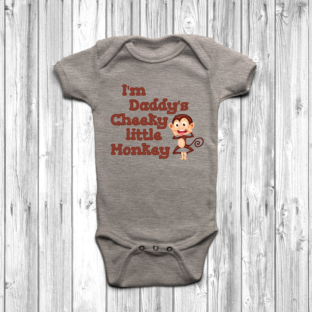 Get trendy with I'm Daddy's Cheeky Little Monkey Baby Grow - Baby Grow available at DizzyKitten. Grab yours for £8.95 today!