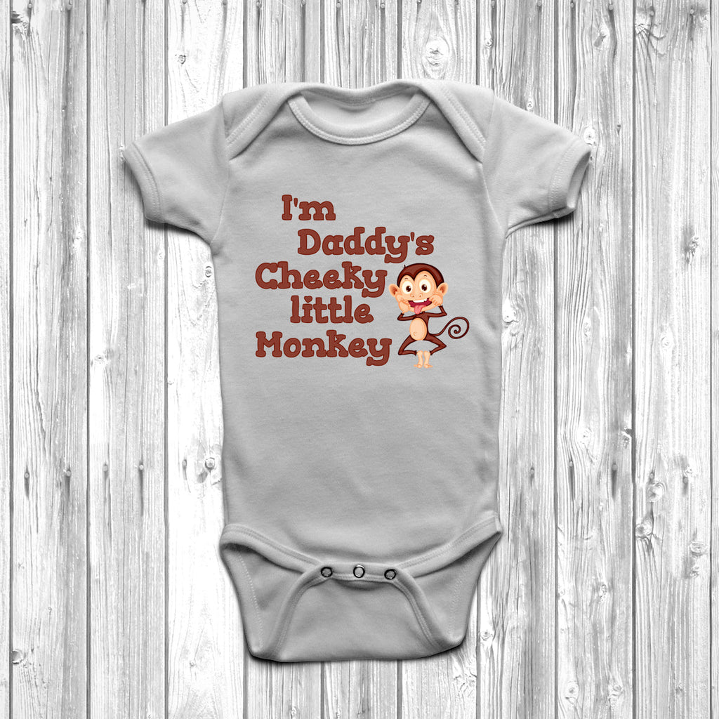 I'm Daddy's Cheeky Little Monkey Baby Grow - DizzyKitten
