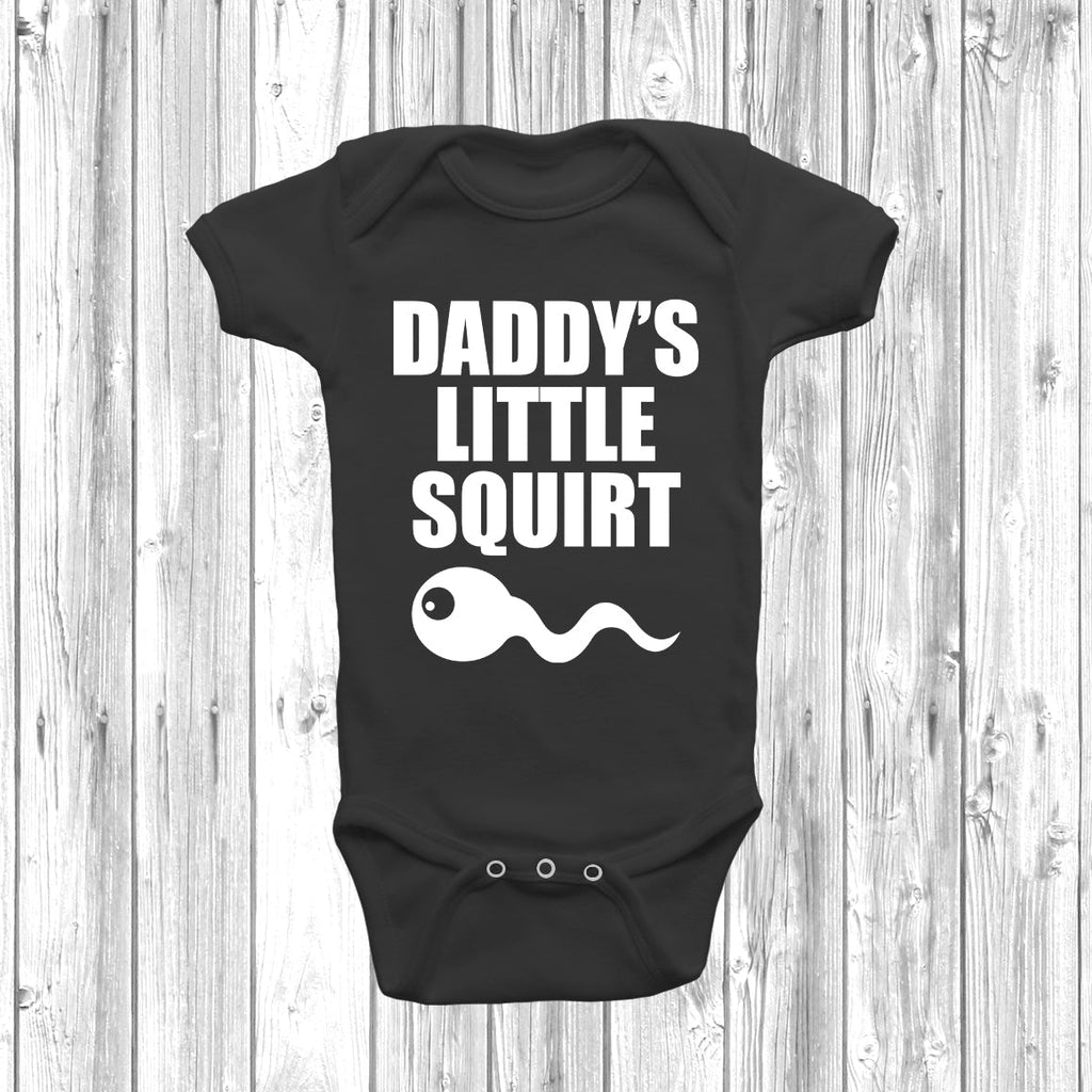 Get trendy with Daddy's Little Squirt Baby Grow - Baby Grow available at DizzyKitten. Grab yours for £8.49 today!