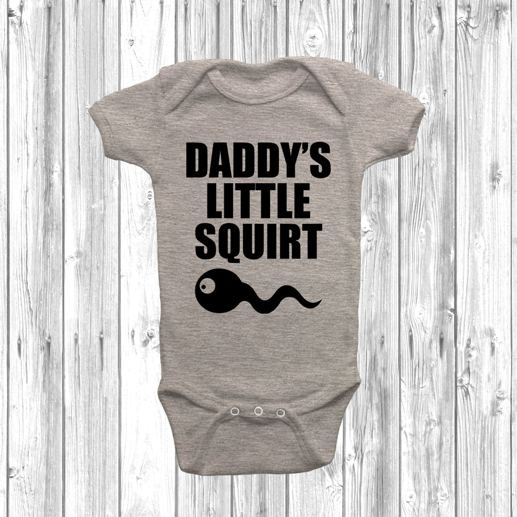 Get trendy with Daddy's Little Squirt Baby Grow - Baby Grow available at DizzyKitten. Grab yours for £8.49 today!