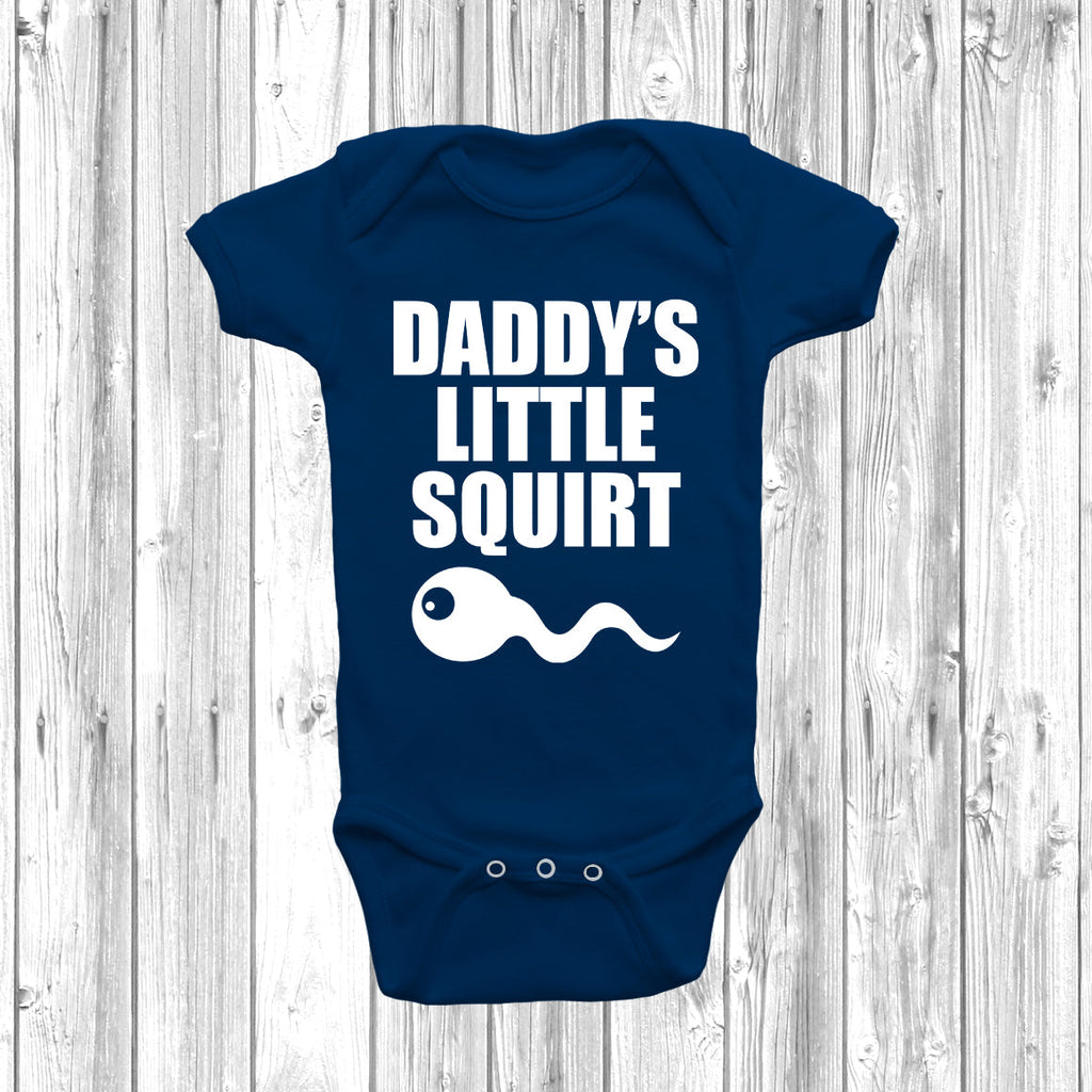 Get trendy with Daddy's Little Squirt Baby Grow - Baby Grow available at DizzyKitten. Grab yours for £7.99 today!