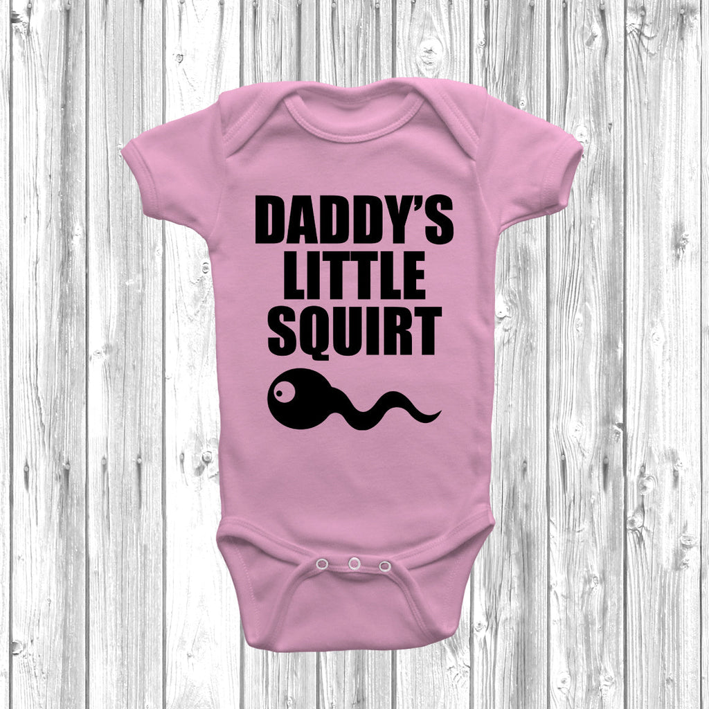 Get trendy with Daddy's Little Squirt Baby Grow - Baby Grow available at DizzyKitten. Grab yours for £8.49 today!