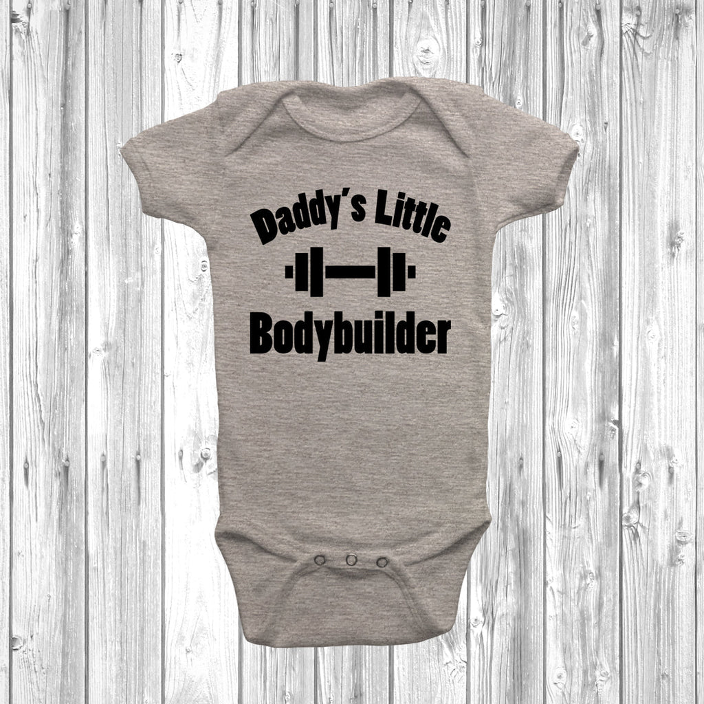 Get trendy with Daddy's Little Bodybuilder Baby Grow -  available at DizzyKitten. Grab yours for £8.45 today!