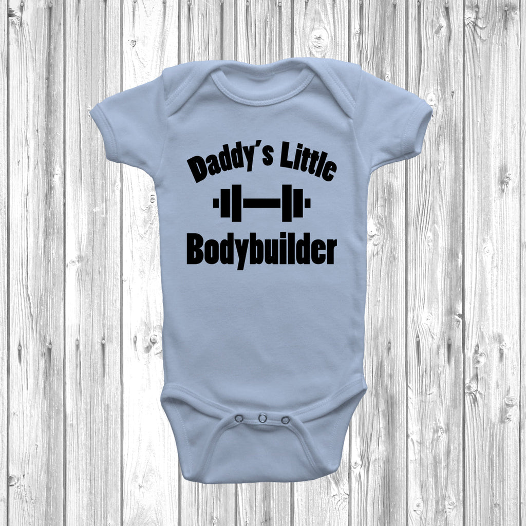 Get trendy with Daddy's Little Bodybuilder Baby Grow -  available at DizzyKitten. Grab yours for £8.45 today!
