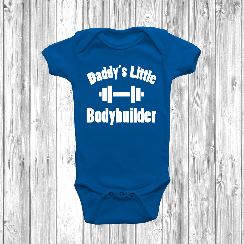 Get trendy with Daddy's Little Bodybuilder Baby Grow -  available at DizzyKitten. Grab yours for £8.45 today!