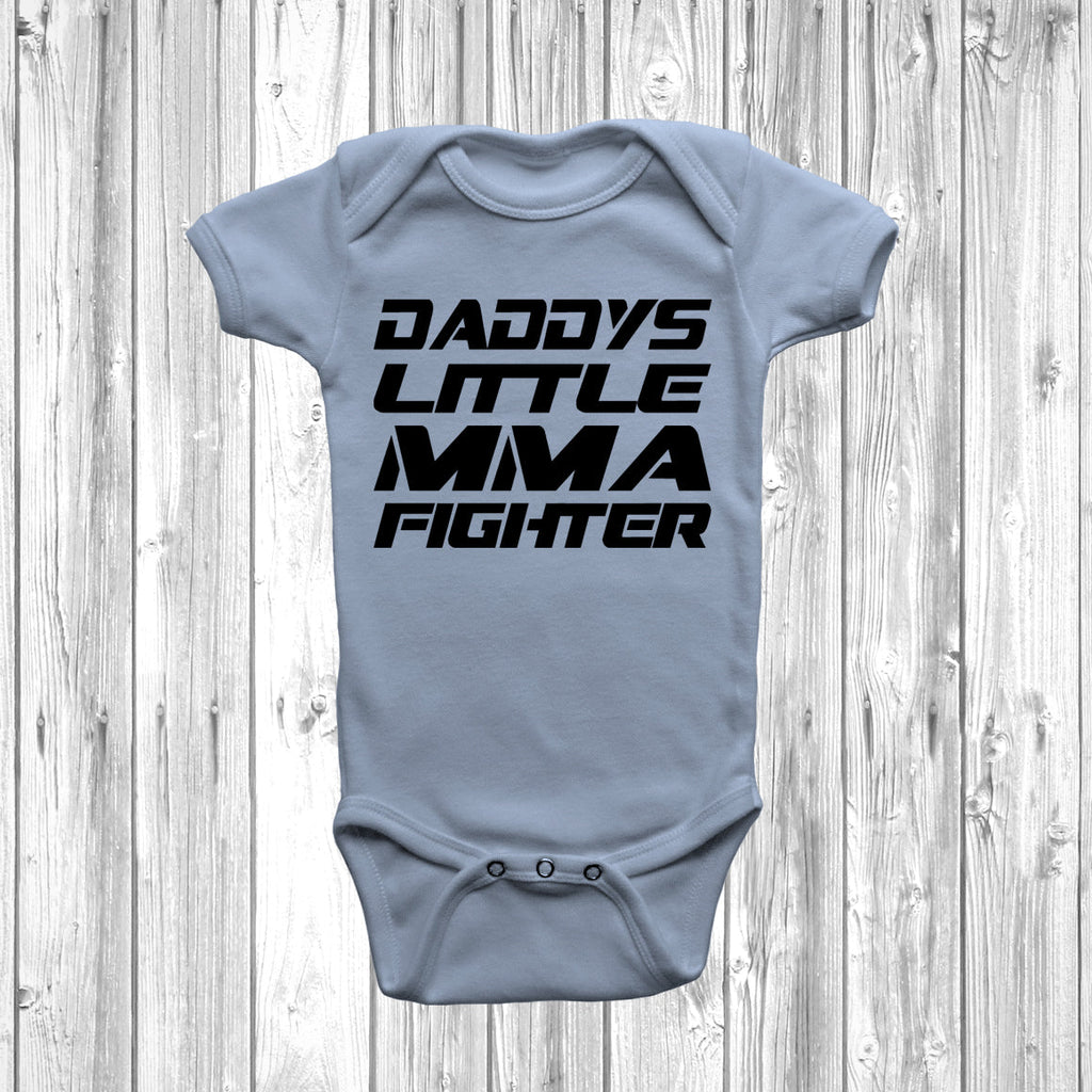 Get trendy with Daddys Little MMA Fighter Baby Grow - Baby Grow available at DizzyKitten. Grab yours for £8.45 today!