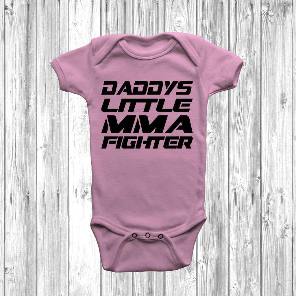 Get trendy with Daddys Little MMA Fighter Baby Grow - Baby Grow available at DizzyKitten. Grab yours for £8.45 today!