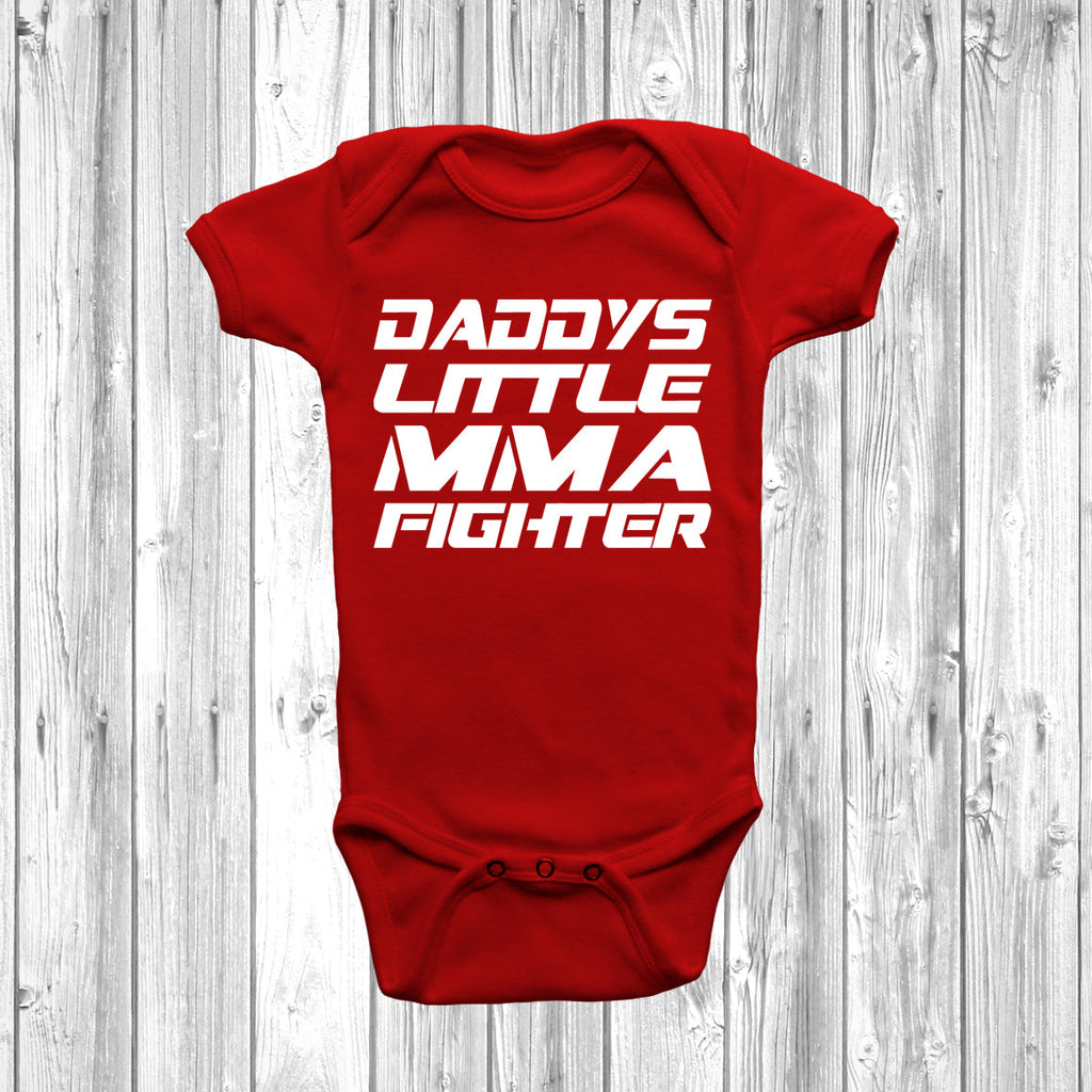 Get trendy with Daddys Little MMA Fighter Baby Grow - Baby Grow available at DizzyKitten. Grab yours for £8.45 today!