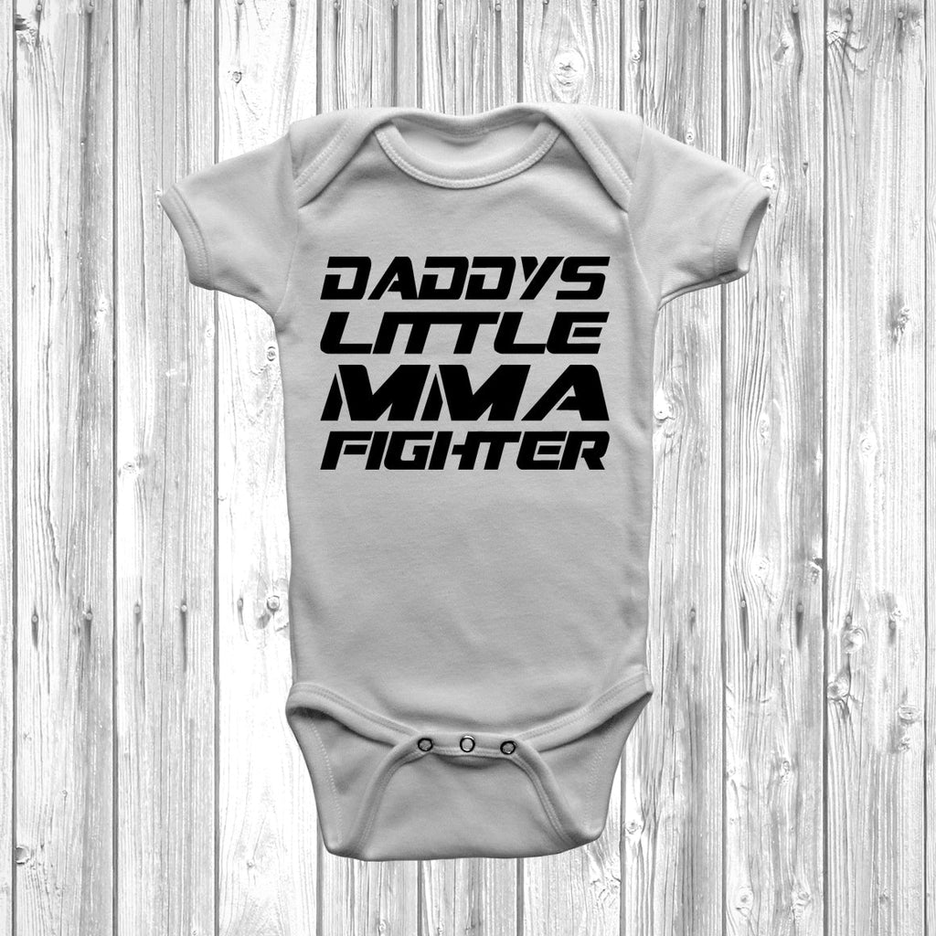 Get trendy with Daddys Little MMA Fighter Baby Grow - Baby Grow available at DizzyKitten. Grab yours for £8.45 today!