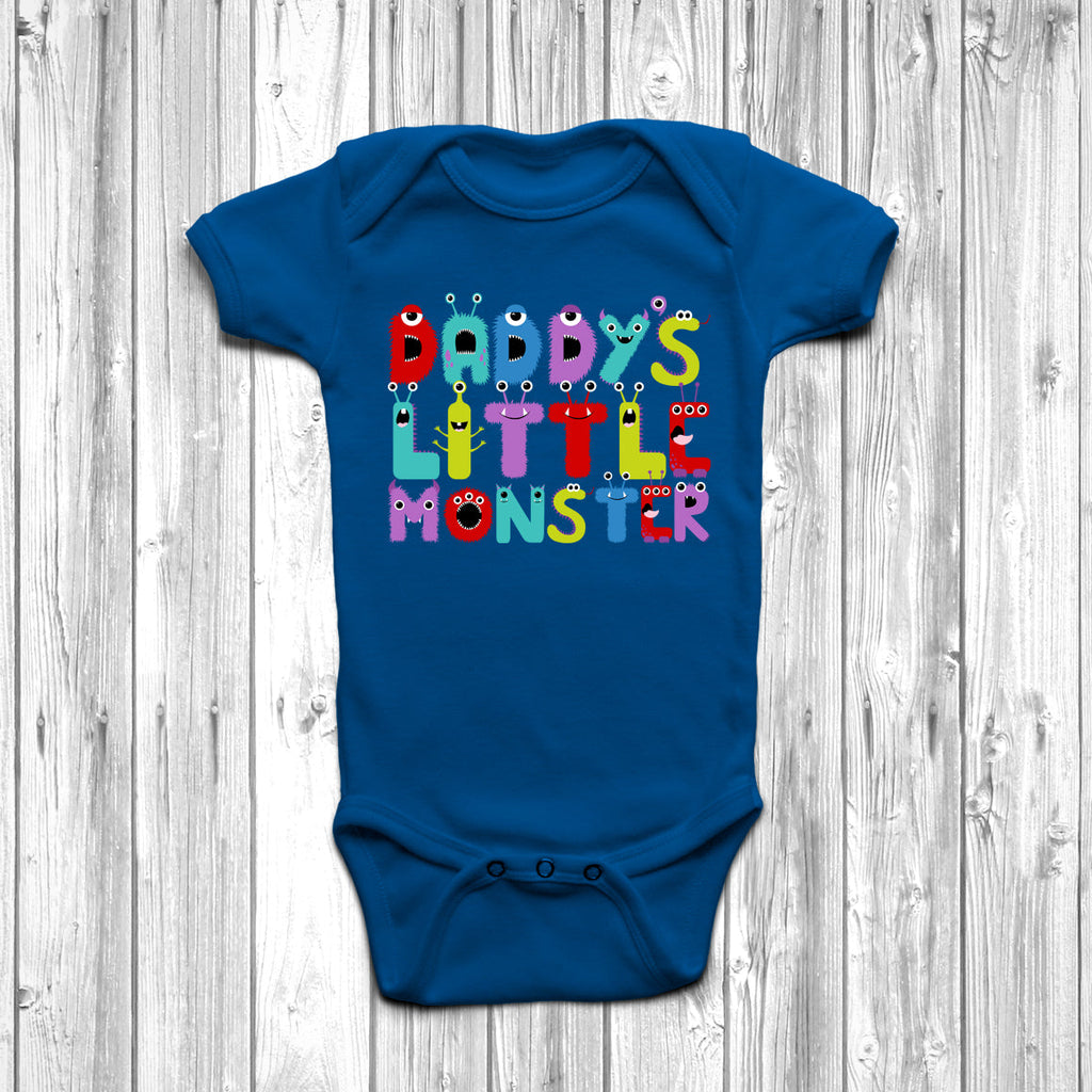 Get trendy with Daddy's Little Monster Baby Grow - Baby Grow available at DizzyKitten. Grab yours for £9.45 today!