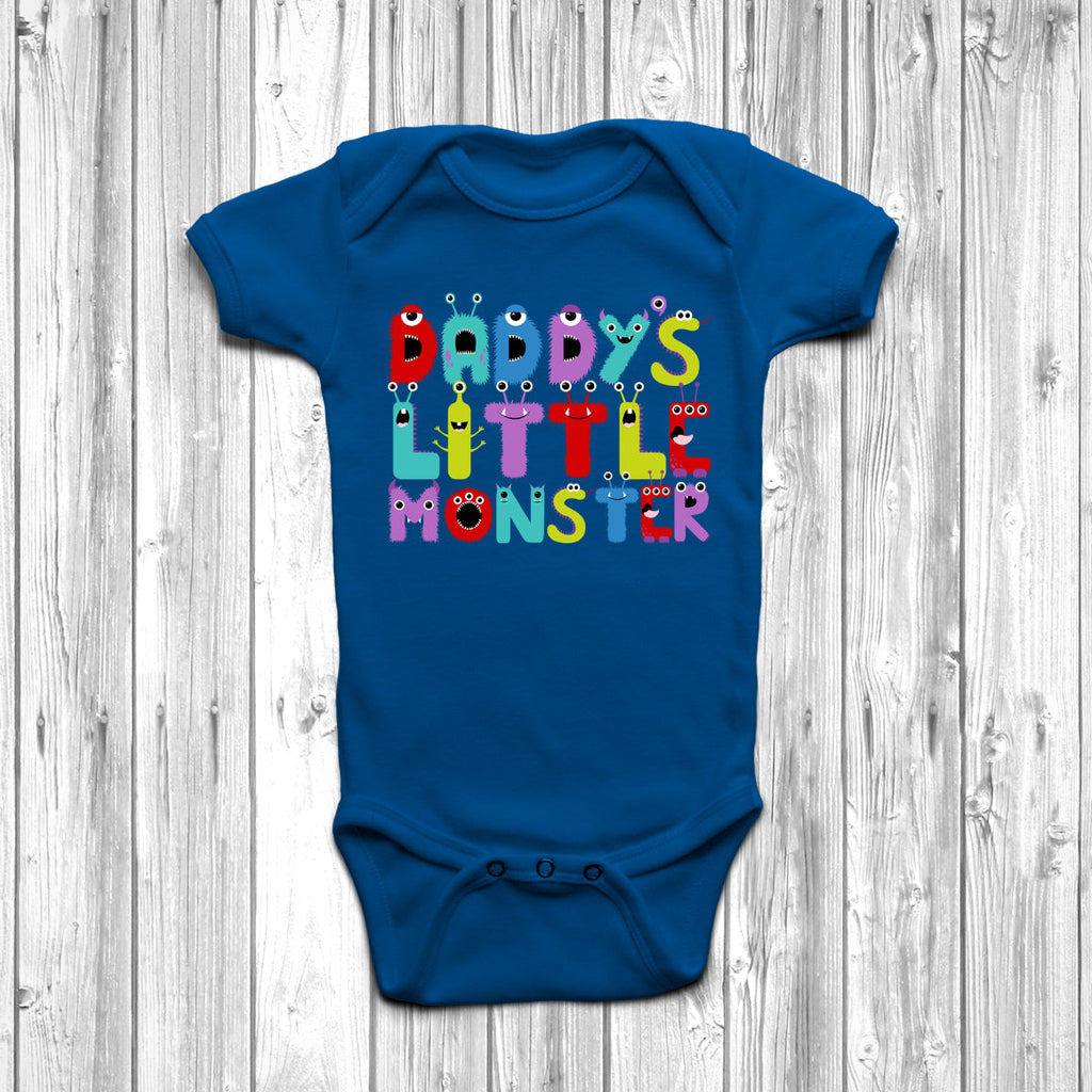 Get trendy with Daddy's Little Monster Baby Grow - Baby Grow available at DizzyKitten. Grab yours for £8.95 today!