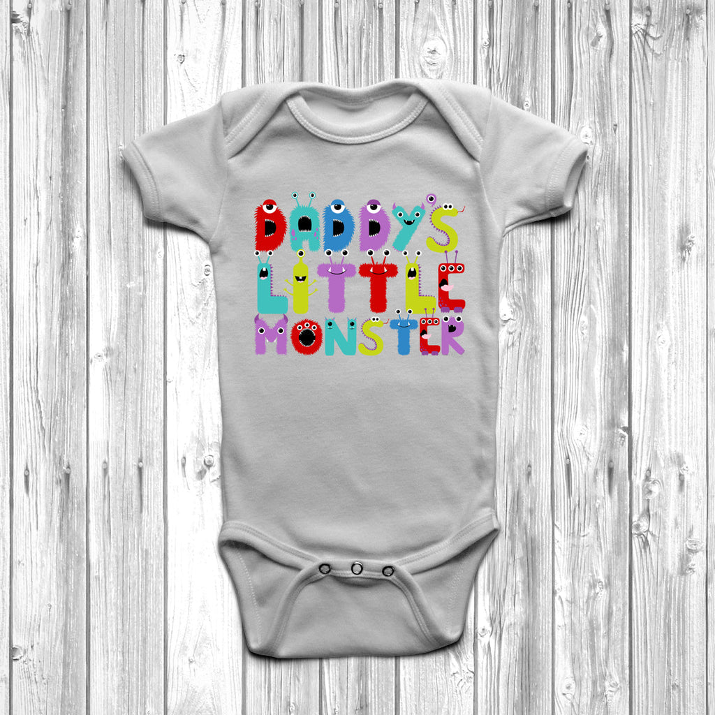 Get trendy with Daddy's Little Monster Baby Grow - Baby Grow available at DizzyKitten. Grab yours for £9.45 today!
