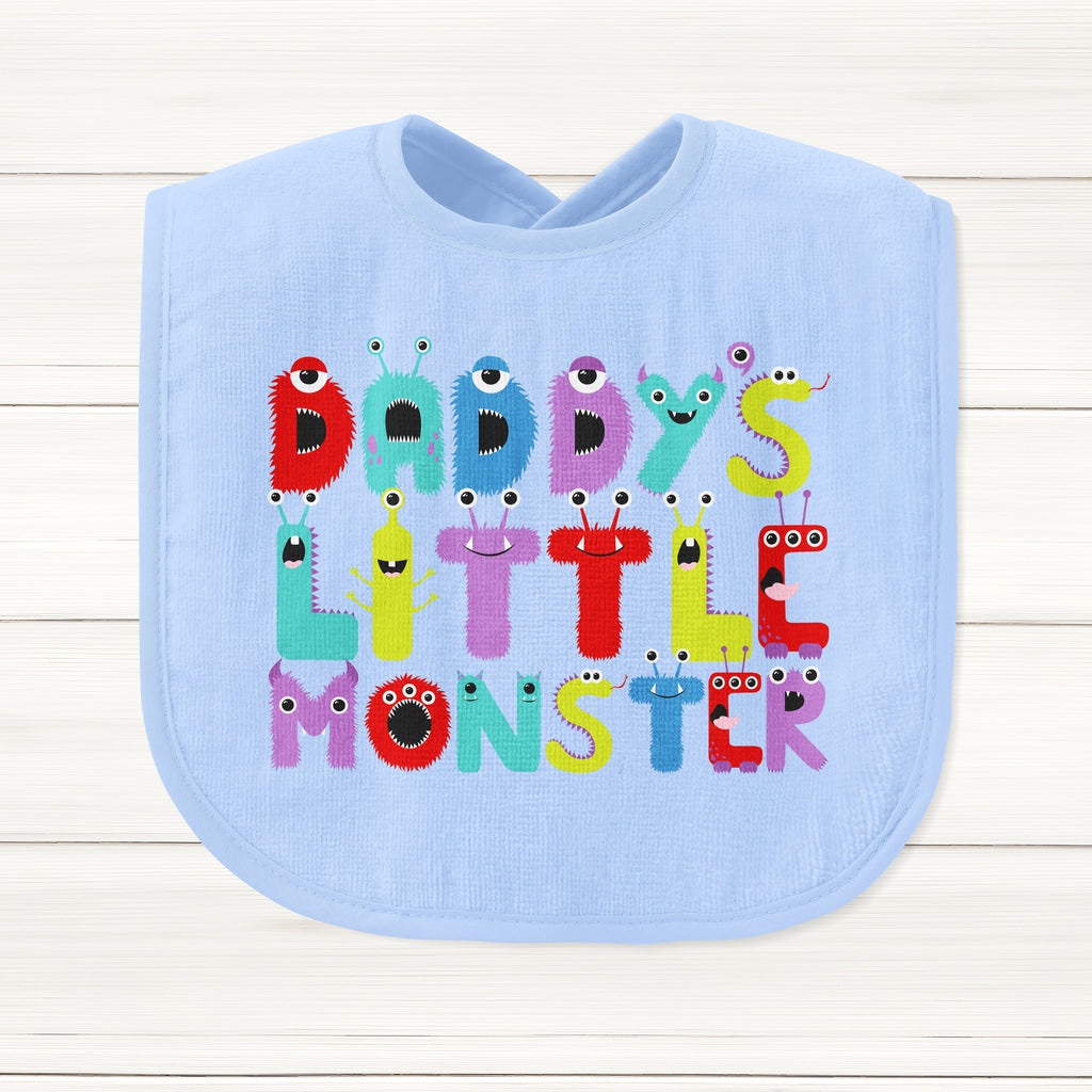 Get trendy with Daddy's Little Monster Baby Bib - Baby Grow available at DizzyKitten. Grab yours for £8.49 today!