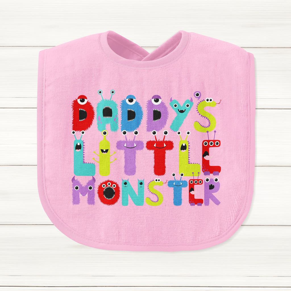 Get trendy with Daddy's Little Monster Baby Bib - Baby Grow available at DizzyKitten. Grab yours for £8.49 today!