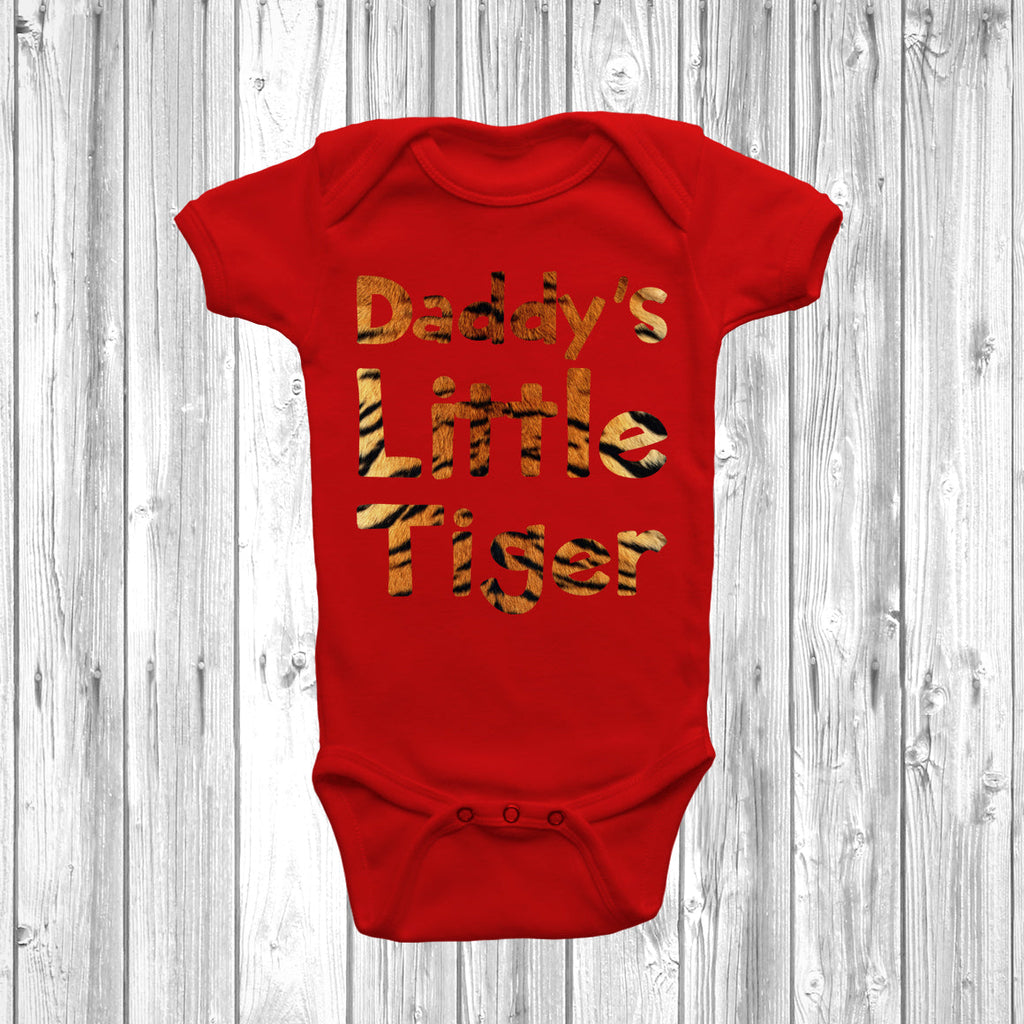 Get trendy with Daddy's Little Tiger Baby Grow - Baby Grow available at DizzyKitten. Grab yours for £8.95 today!