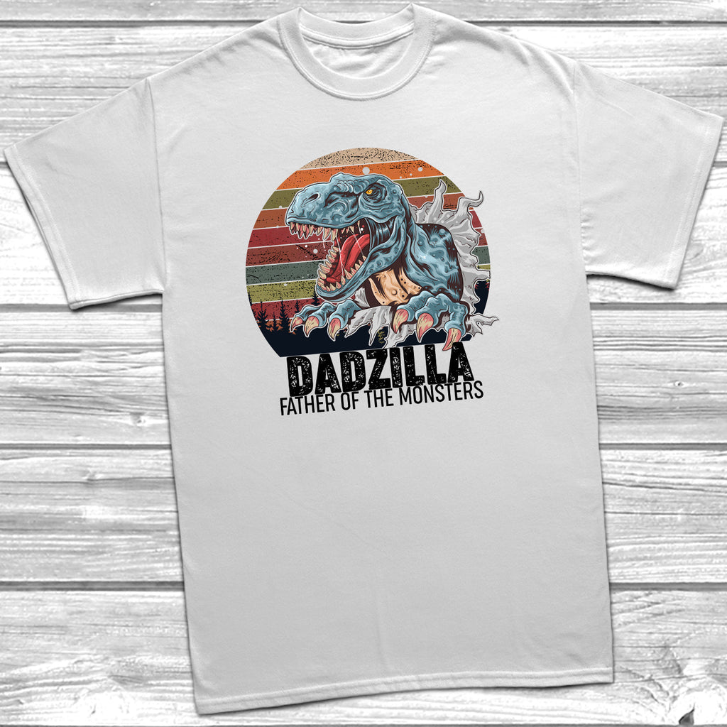 Get trendy with Dadzillla Father Of The Monsters T-Shirt - T-Shirt available at DizzyKitten. Grab yours for £11.49 today!
