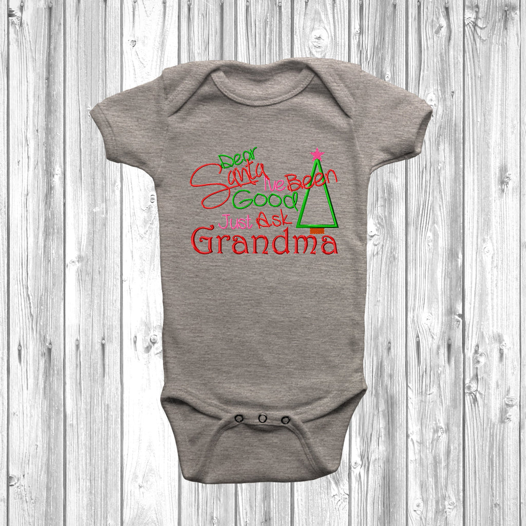 Get trendy with Dear Santa I've Been Good Just Ask Grandma Baby Grow - Baby Grow available at DizzyKitten. Grab yours for £10.45 today!