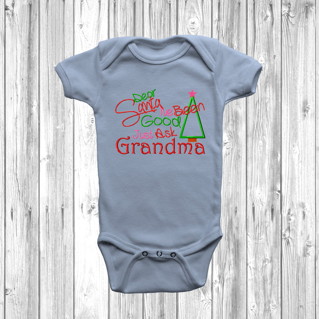 Get trendy with Dear Santa I've Been Good Just Ask Grandma Baby Grow - Baby Grow available at DizzyKitten. Grab yours for £10.45 today!