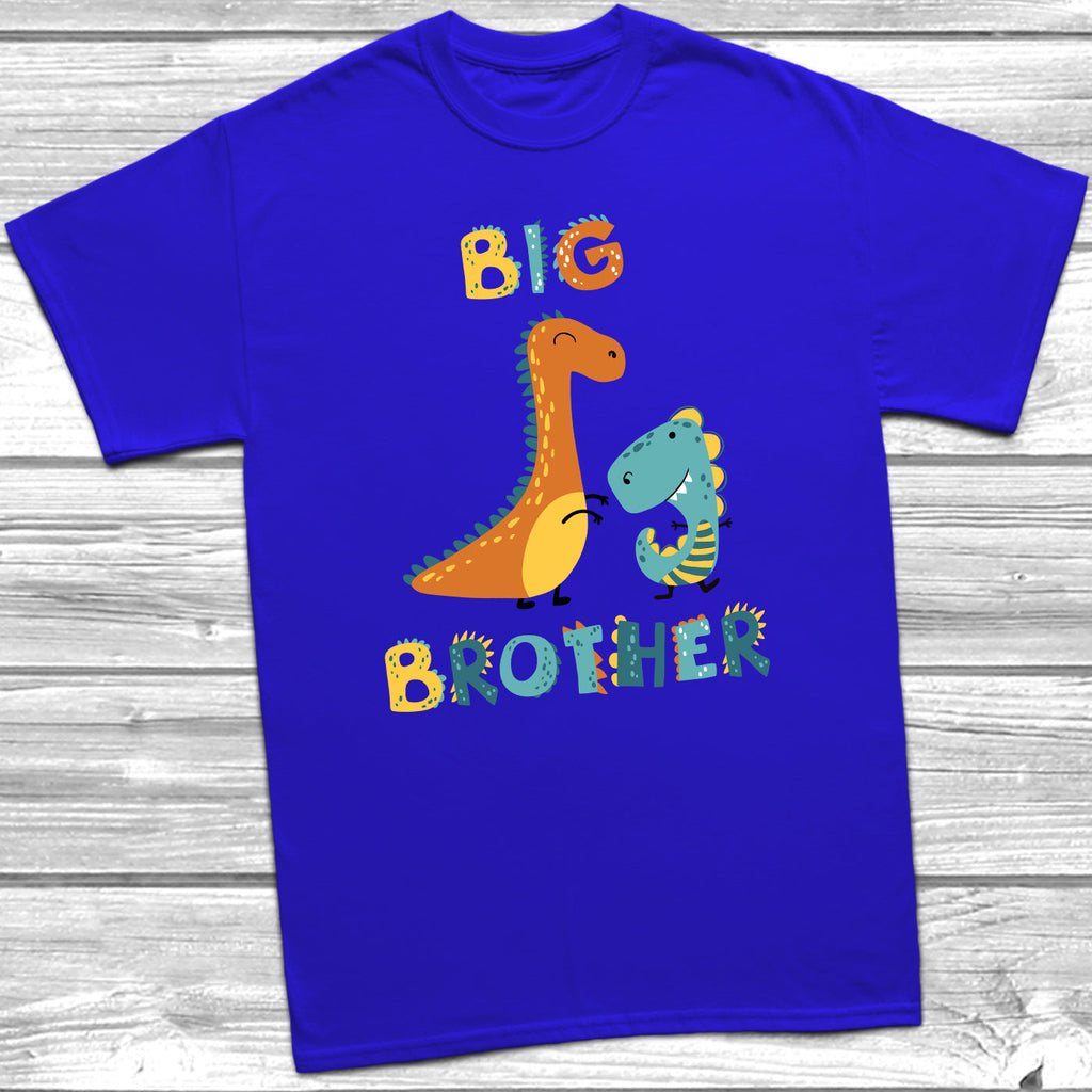 Get trendy with Dinosaur Big Brother Little Brother T-Shirt Baby Grow Set -  available at DizzyKitten. Grab yours for £8.95 today!