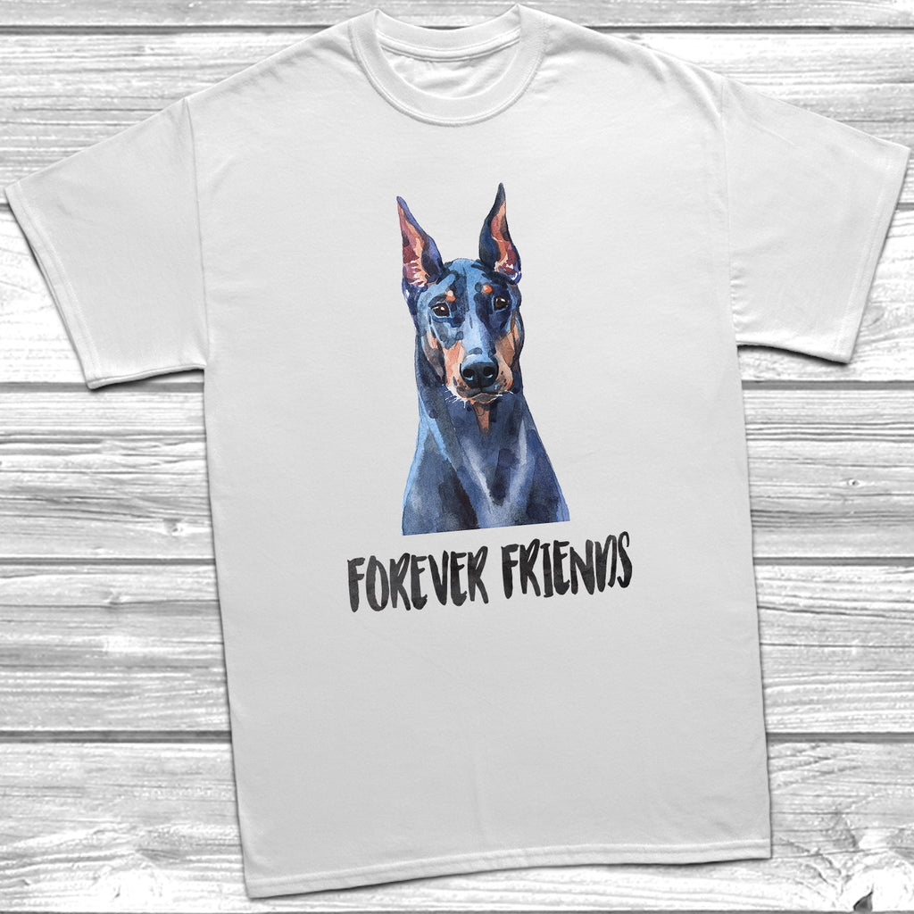 Get trendy with Doberman Pinscher Forever Friends T-Shirt - T-Shirt available at DizzyKitten. Grab yours for £11.95 today!