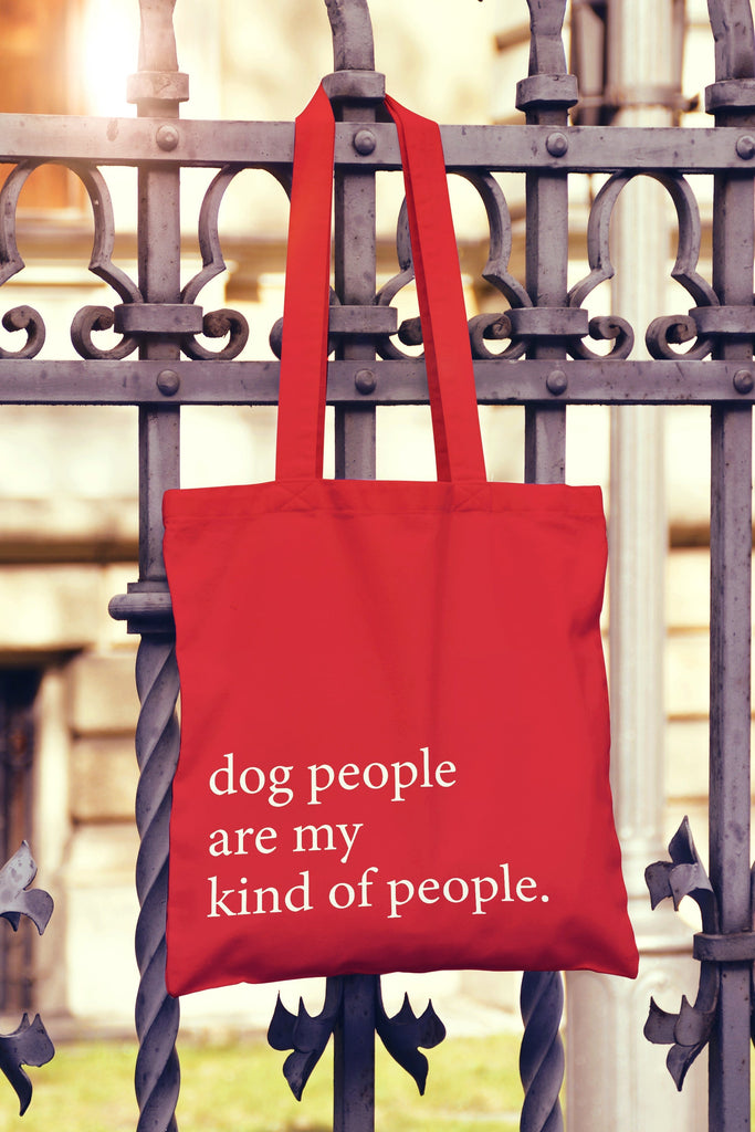 Get trendy with Dog People Are My Kind Of People Tote Bag - Tote Bag available at DizzyKitten. Grab yours for £8.49 today!