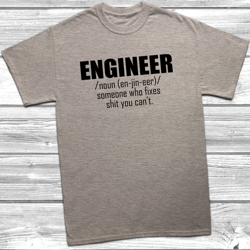 Get trendy with Engineer Noun T-Shirt - T-Shirt available at DizzyKitten. Grab yours for £9.99 today!