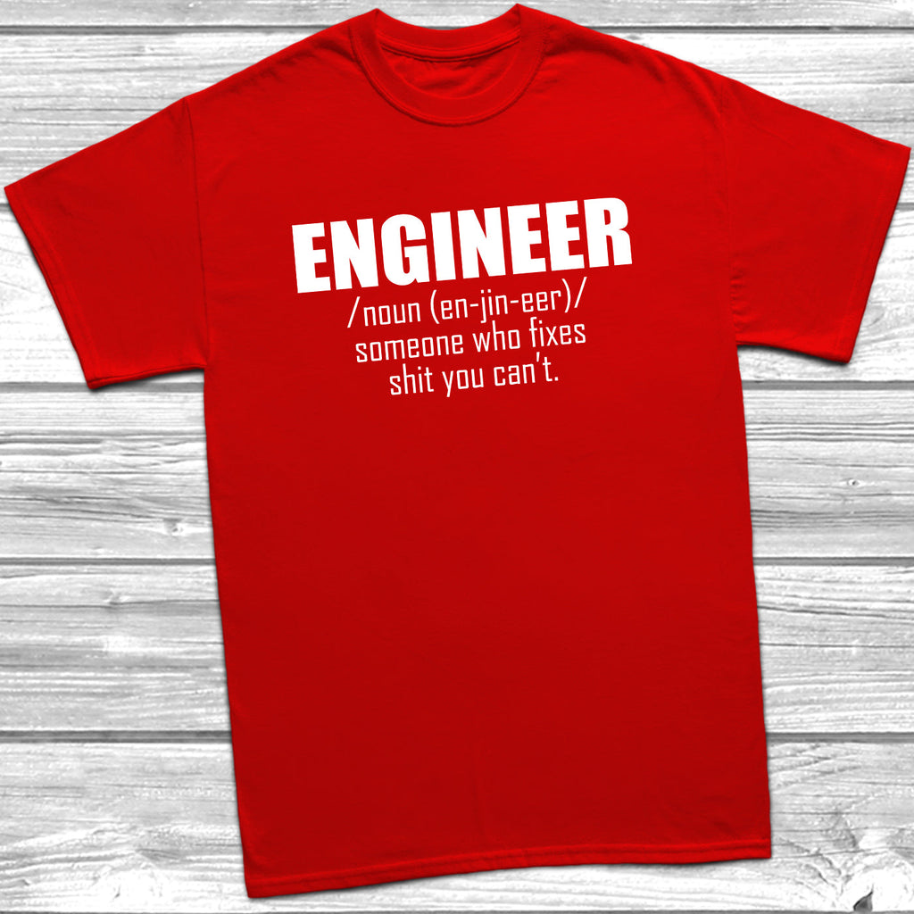 Get trendy with Engineer Noun T-Shirt - T-Shirt available at DizzyKitten. Grab yours for £9.99 today!