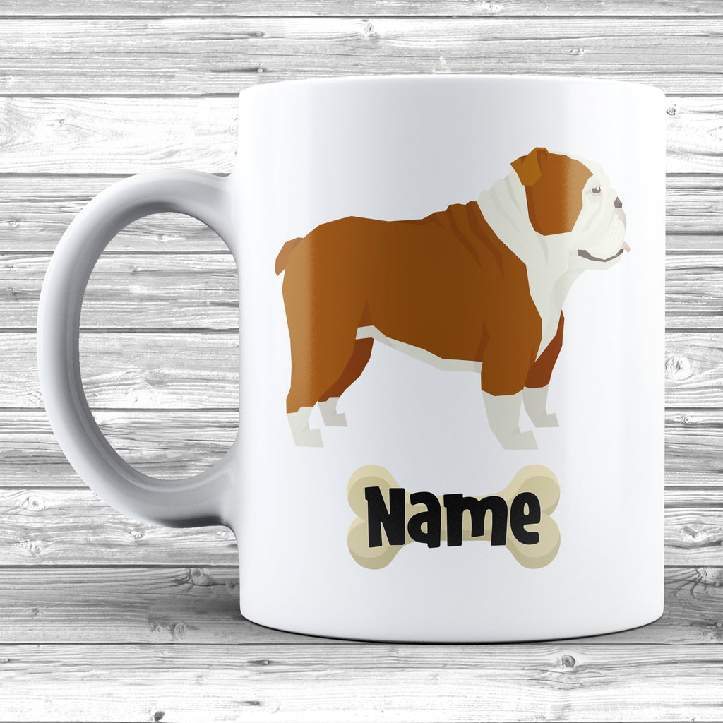Get trendy with English Bulldog Design With Dogs Name Mug - Mug available at DizzyKitten. Grab yours for £9.49 today!