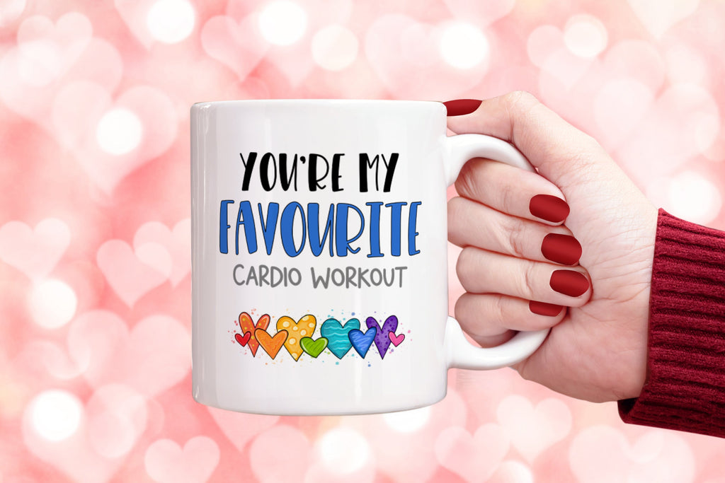 Get trendy with You're My Favourite Cardio Workout Mug - Mug available at DizzyKitten. Grab yours for £9.49 today!