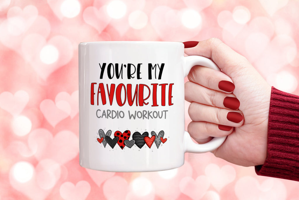 Get trendy with You're My Favourite Cardio Workout Mug - Mug available at DizzyKitten. Grab yours for £9.49 today!