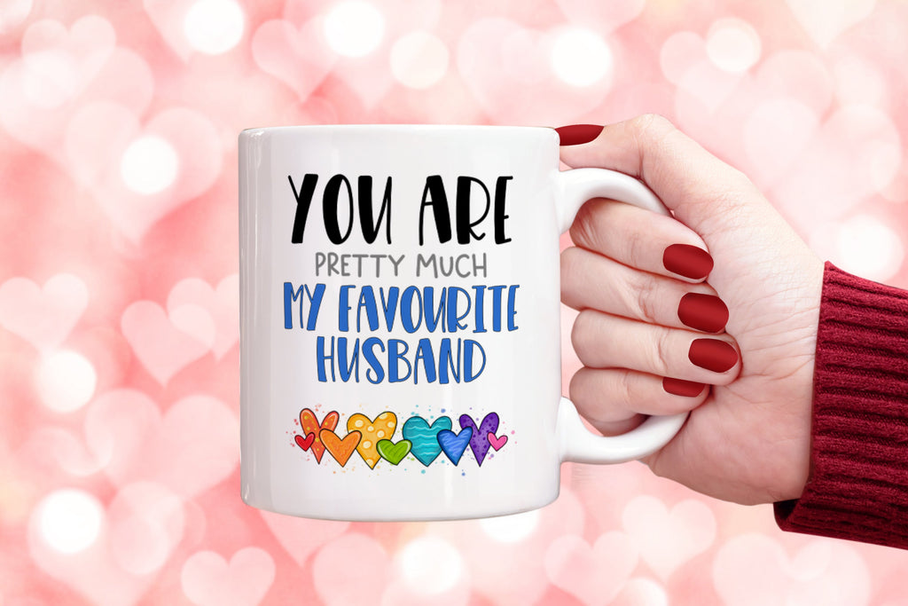 Get trendy with Pretty Much My Favourite Husband Mug - Mug available at DizzyKitten. Grab yours for £8.99 today!