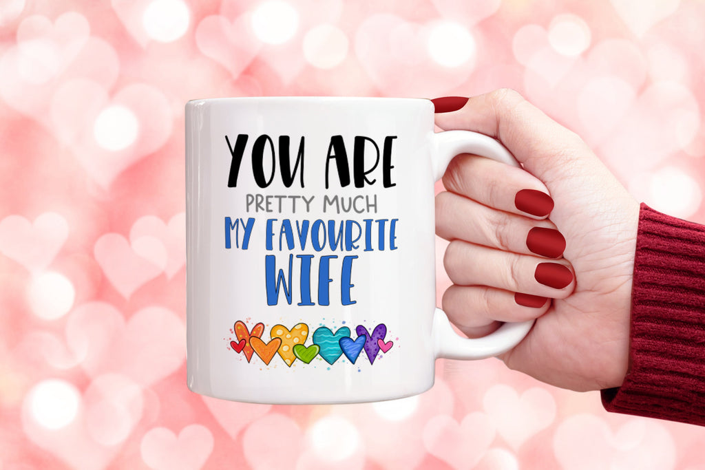 Get trendy with Pretty Much My Favourite Wife Mug - Mug available at DizzyKitten. Grab yours for £8.99 today!