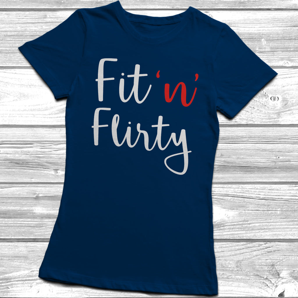 Get trendy with Fit 'n' Flirty T-Shirt - T-Shirt available at DizzyKitten. Grab yours for £10.45 today!