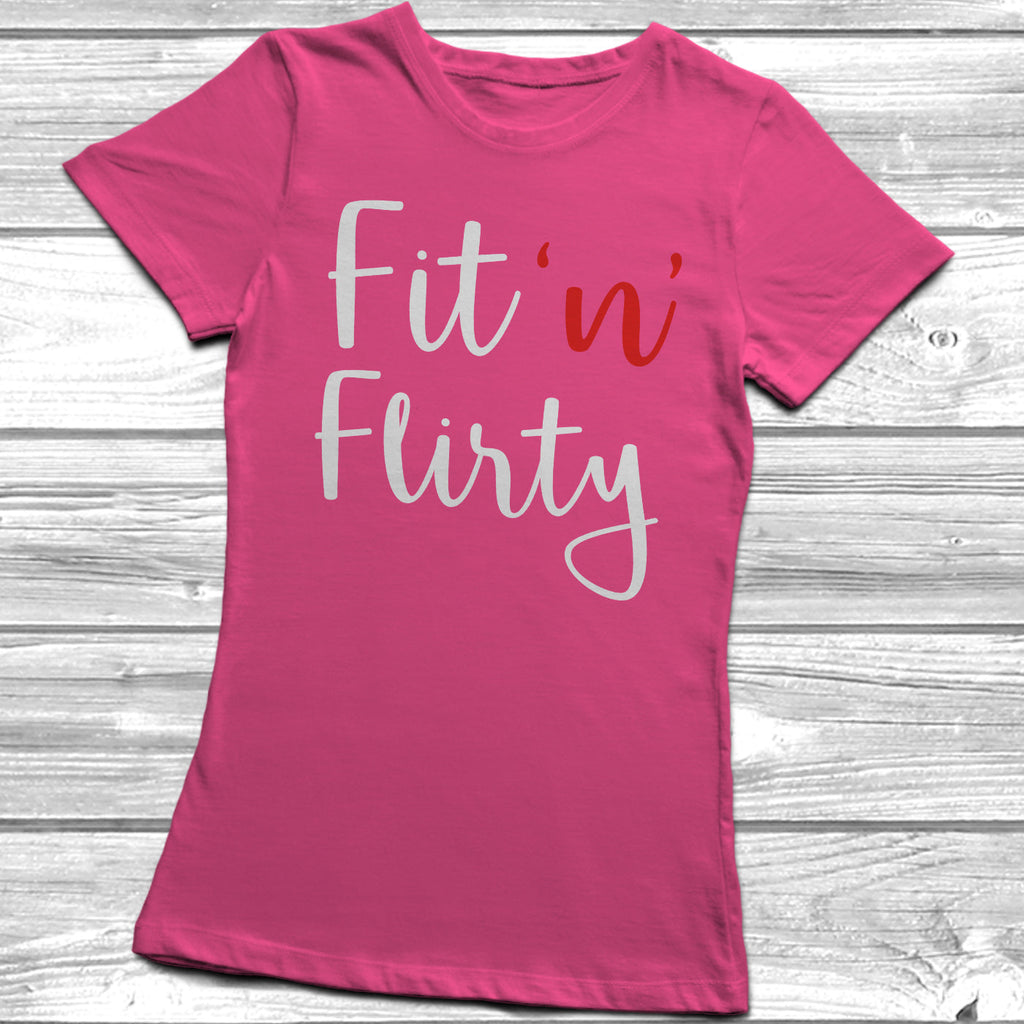Get trendy with Fit 'n' Flirty T-Shirt - T-Shirt available at DizzyKitten. Grab yours for £10.45 today!