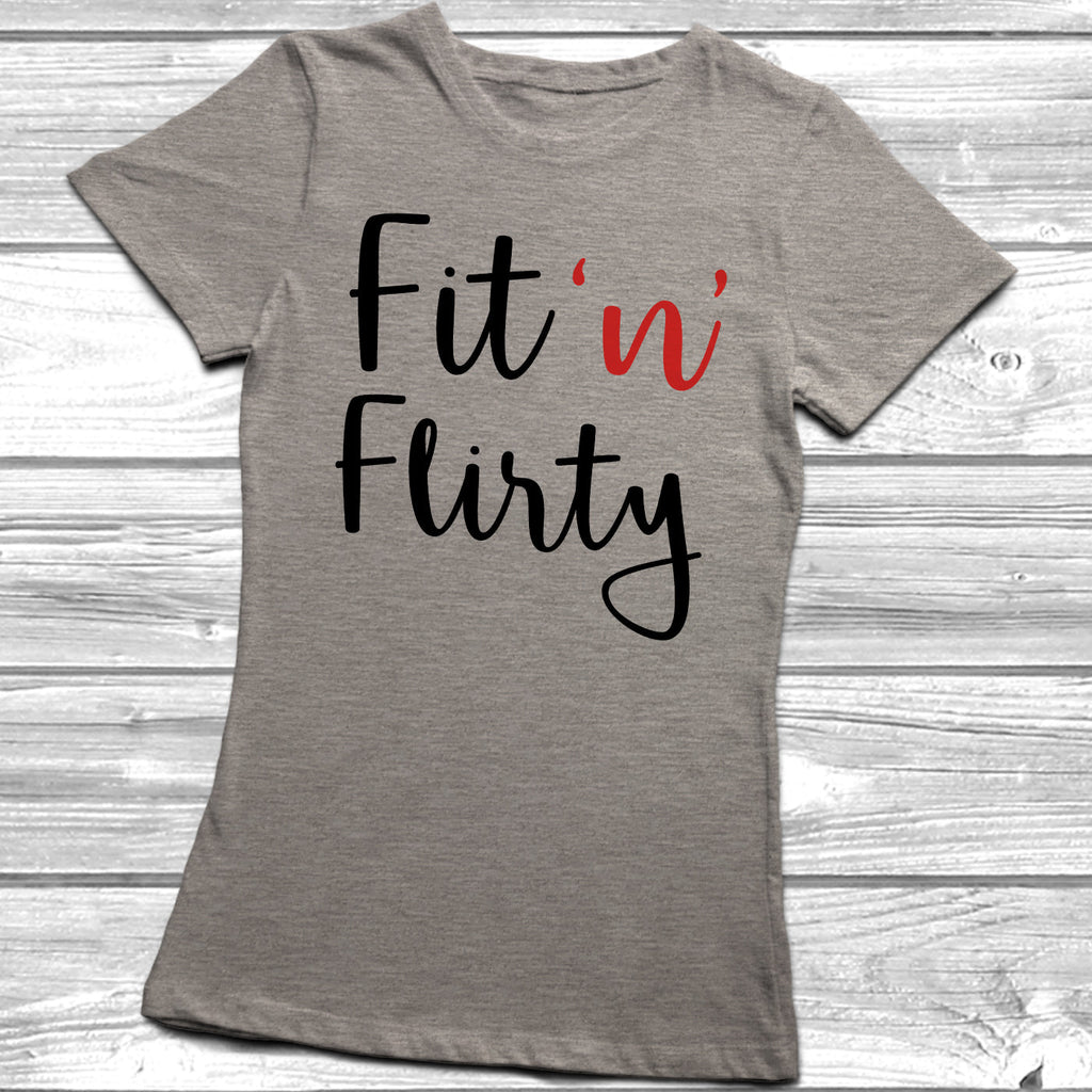 Get trendy with Fit 'n' Flirty T-Shirt - T-Shirt available at DizzyKitten. Grab yours for £9.95 today!