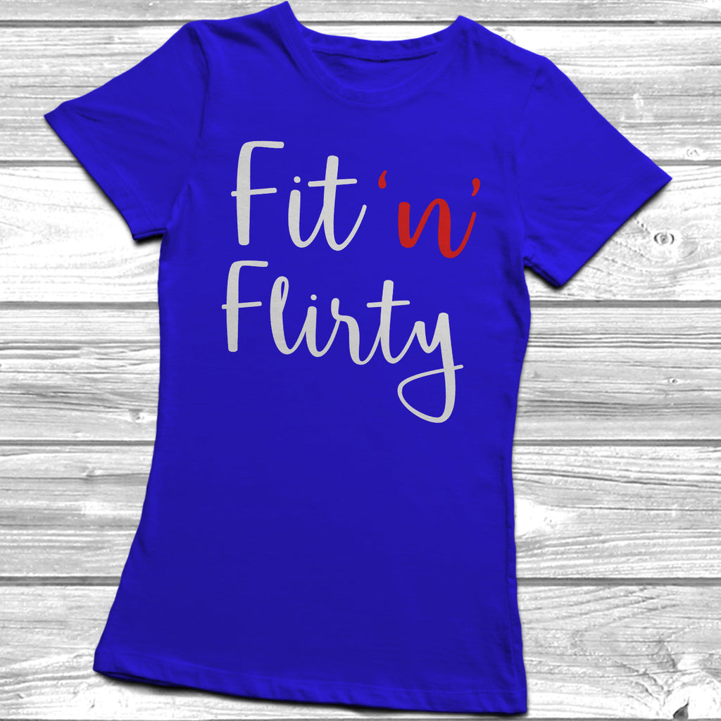 Get trendy with Fit 'n' Flirty T-Shirt - T-Shirt available at DizzyKitten. Grab yours for £9.95 today!