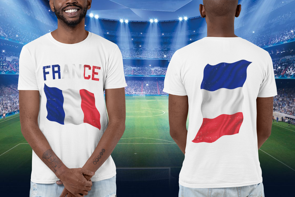 France Waving Flag T-Shirt