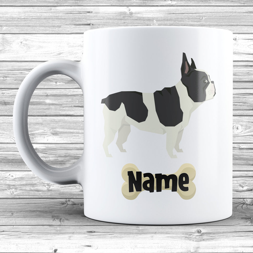 Get trendy with French Bulldog Design With Dogs Name Mug - Mug available at DizzyKitten. Grab yours for £8.99 today!