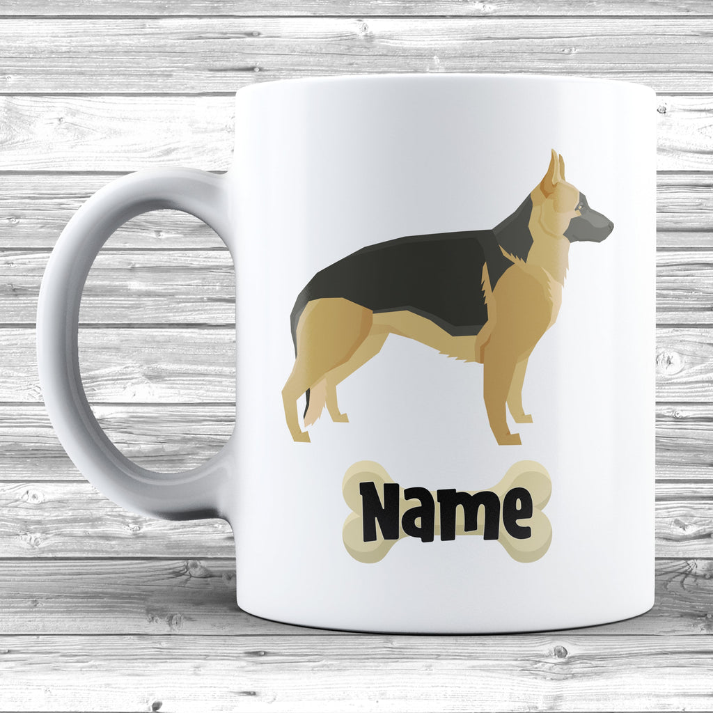 Get trendy with German Shepherd Design With Dogs Name Mug - Mug available at DizzyKitten. Grab yours for £8.99 today!