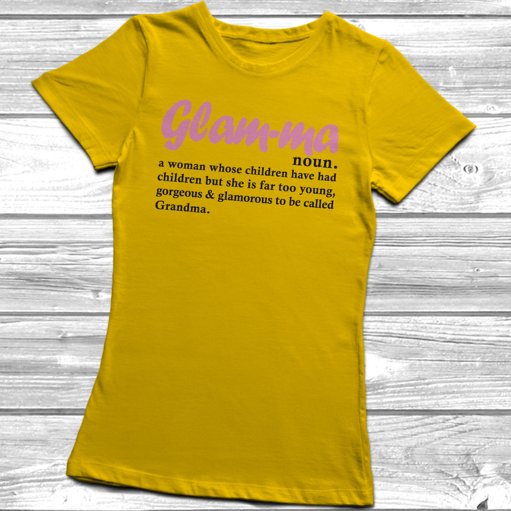Get trendy with Glam-ma Womens Lady Fit T-Shirt - T-Shirt available at DizzyKitten. Grab yours for £8.99 today!