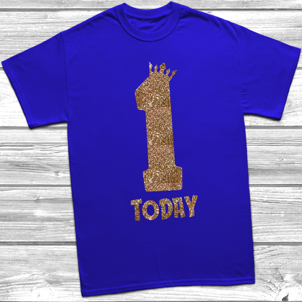 Get trendy with Glitter One Today T-Shirt -  available at DizzyKitten. Grab yours for £9.45 today!