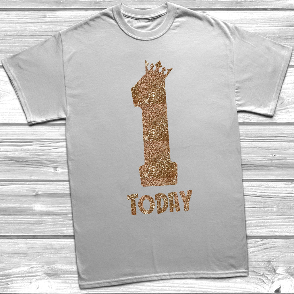 Get trendy with Glitter One Today T-Shirt -  available at DizzyKitten. Grab yours for £9.45 today!