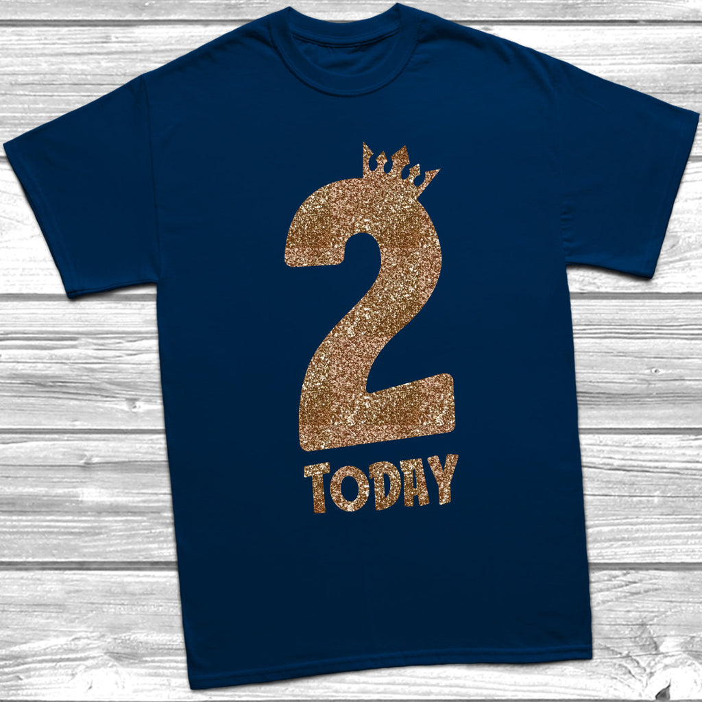 Get trendy with Glitter Two Today T-Shirt -  available at DizzyKitten. Grab yours for £9.45 today!
