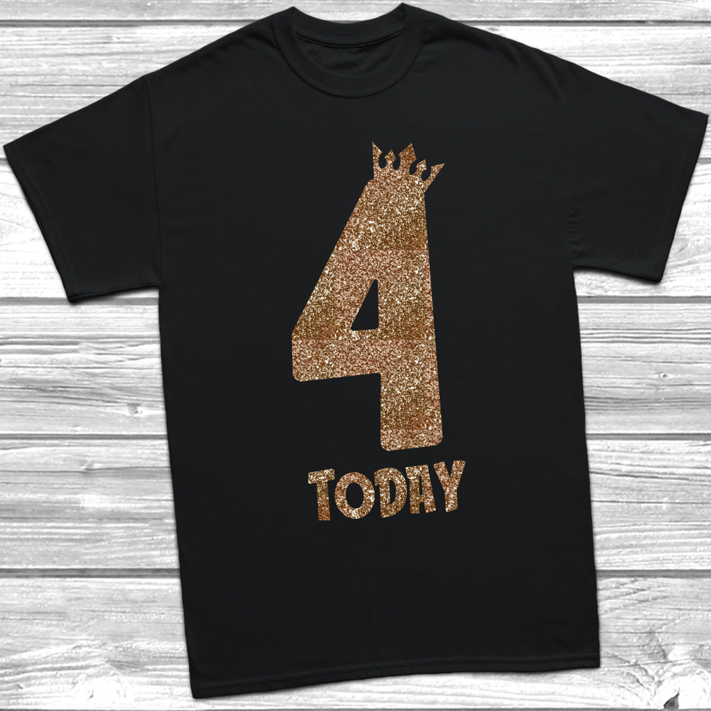 Get trendy with Glitter Four Today T-Shirt -  available at DizzyKitten. Grab yours for £8.95 today!