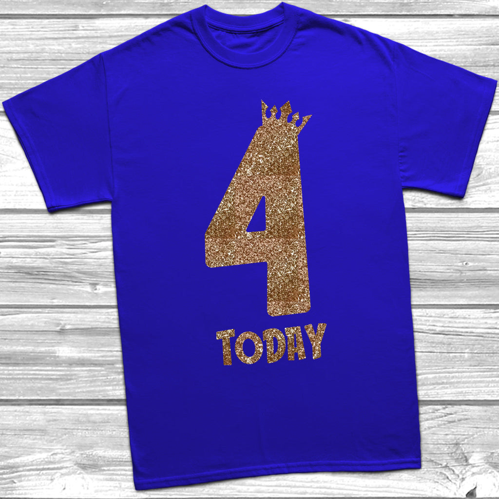 Get trendy with Glitter Four Today T-Shirt -  available at DizzyKitten. Grab yours for £9.45 today!